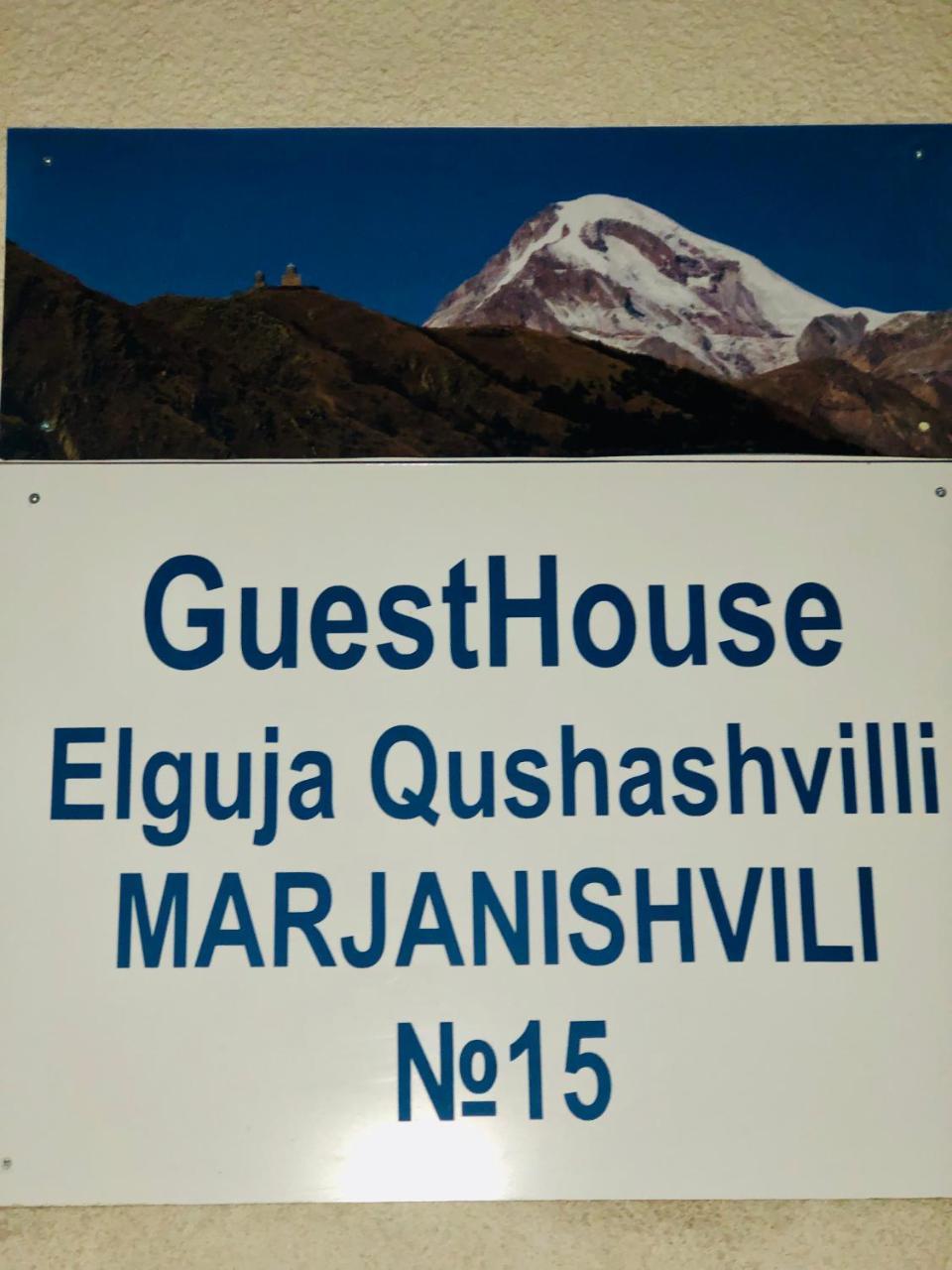 Guest House Elguja Qushashvili 卡兹贝吉 外观 照片